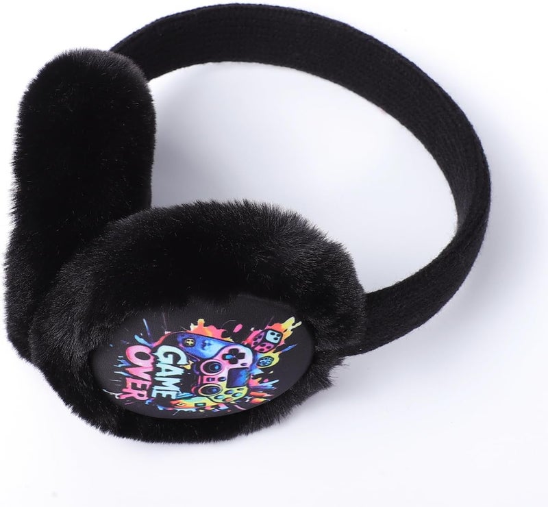 Ztl Kids Knit Earmuffs Soft Plush Ear Warmers Winter Outdoor Ear Muffs for Boys Girls - Image 5